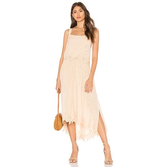 Free People In Your Arms Floral Appliqué Dress, Size Small - Picture 2 of 9